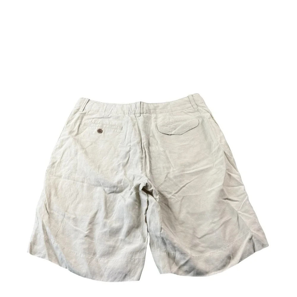 Polo Ralph Lauren Silk Linen VTG Drawstring Mens Short Size 32